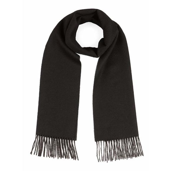 100% Pure Baby Alpaca Wool Scarf Solid Natural Dye-free Colors (black)🌺